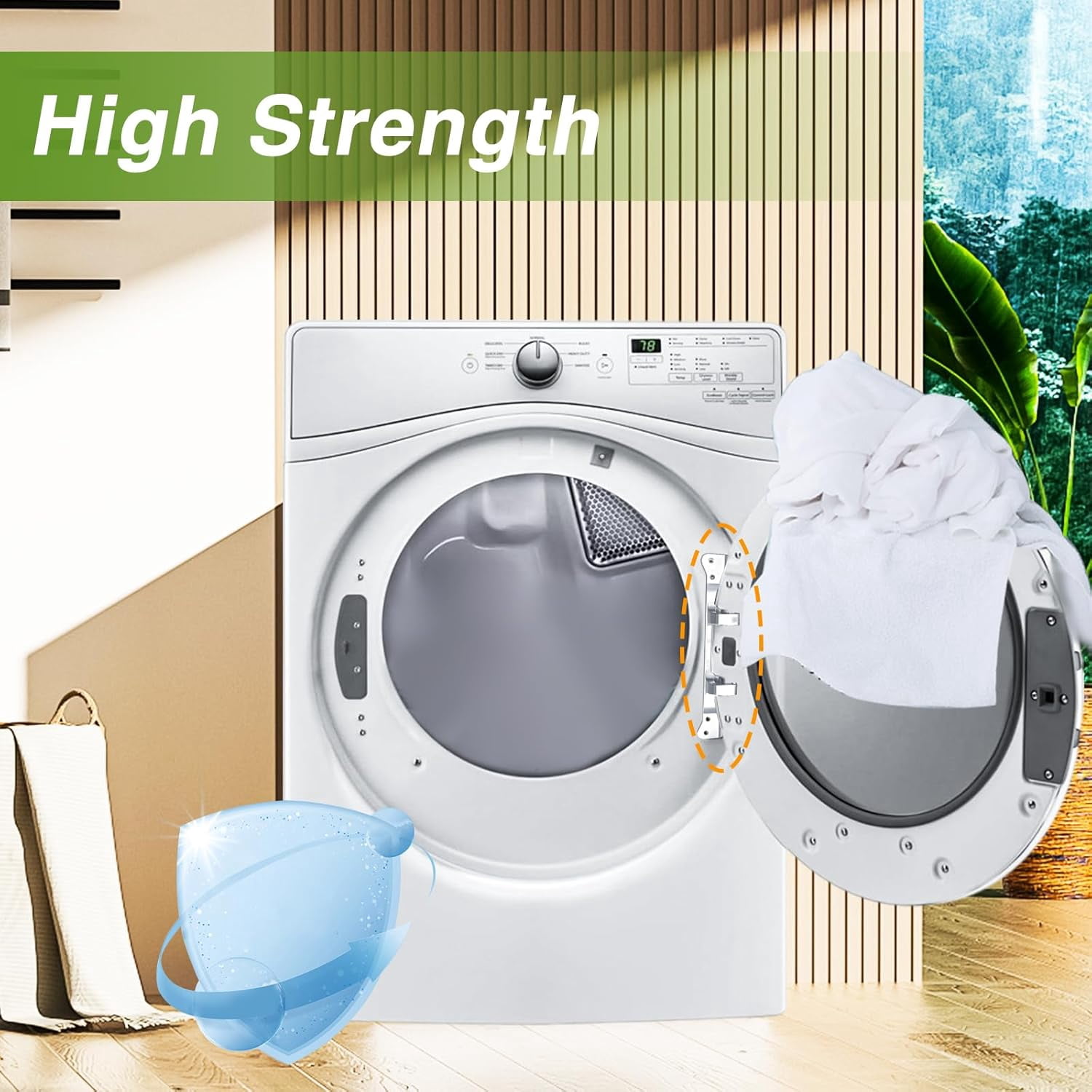 For Whirlpool Maytag Washer Dryer Door Hinge P# W10208415 WPW10208415 W10208414