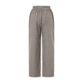 thumbnail image 6 of Elippeo Women Wide Leg Pants Casual Loose Elastic Plaid Trousers with Pockets for Work Office Streetwear, 6 of 9