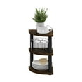 thumbnail image 6 of Pemberly Row 3-Tier Corner Countertop Organizer Shelf in Amber Pine/Black, 6 of 6