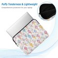 thumbnail image 2 of FORMRS 13-13.3 inch Laptop Sleeve Case Soft Carrying Quilted Computer Bag Cover, Colorful Ice Cream Pattern, 2 of 7