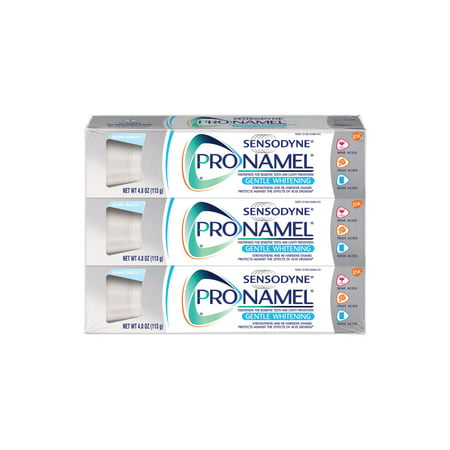 Sensodyne Pronamel Gentle Whitening Fluoride Toothpaste to Strengthen and Protect Enamel, 4 ounce (Pack of