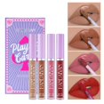 thumbnail image 3 of 1 Juego de lápiz labial mate, 4 colores, lápiz labial líquido con tinte de terciopelo de larga duración, taza antiadherente resistente al agua, brillo de labios, herramienta cosmé, 3 of 5