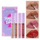 thumbnail image 3 of 2 Juego de lápiz labial mate, 4 colores, lápiz labial líquido con tinte de terciopelo de larga duración, taza antiadherente resistente al agua, brillo de labios, herramienta cosmé, 3 of 5