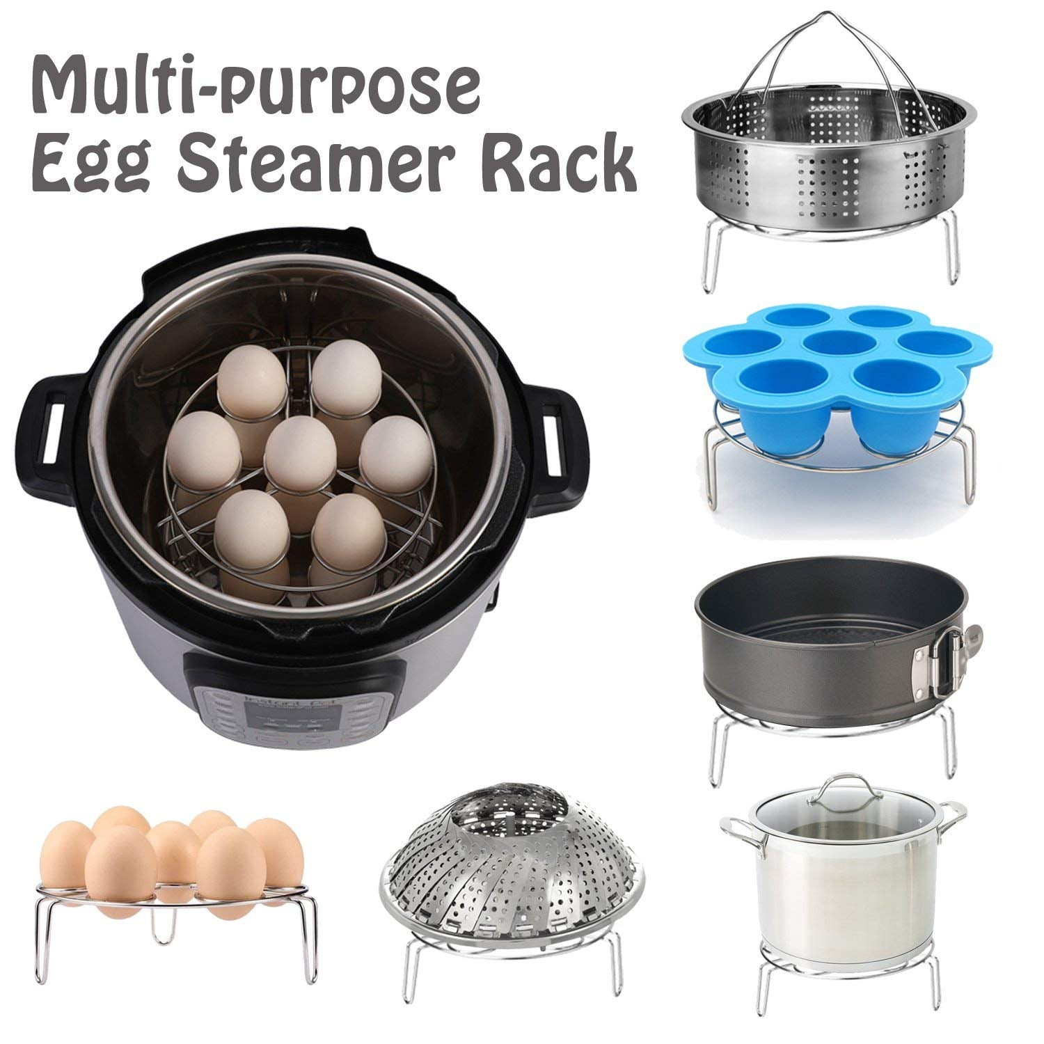 Pressure Cooker Accessory Set, Accessories 6 Qt Compatible with 6Qt Instant  Pot, with Silicone Sealing Rings, Tempered Glass Lid, Steamer Basket,  Non-Stick Springform Pan price in Saudi Arabia,  Saudi Arabia