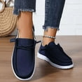 thumbnail image 4 of Women's Slip-On Loafers - Breathable Linen Boat Shoes with Arch Support | Lightweight & Comfortable for Work, Walking, Travel | Casual Ladies Driving Shoes for Dating, Shopping, 4 of 6