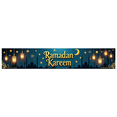 thumbnail image 2 of Elegant Ramadan Kareem Decor Star Moon Elements Banner for Celebrations Gathering Background Blessings Backdrop Lantern Prayer Decorations, 2 of 8