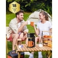 thumbnail image 4 of Single Serve Coffee Maker - 1 Cup, Fits K Cups & Grounds, 6-12 Oz Brew Size, Mini with Portable Handle, 120V - For Travel, Camping, Office, RV & Dorm, 4 of 7