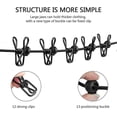 thumbnail image 4 of 2 Pack Portable Clothesline for Vacation, Travel, Camping, Balcony, 180cm with 12 Clothespins and Windproof, 4 of 5