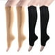 thumbnail image 2 of Calcetines de compresión con cremallera - 2 pares de medias de compresión con punta abierta para hombres y mujeres L/XL   JM, 2 of 5
