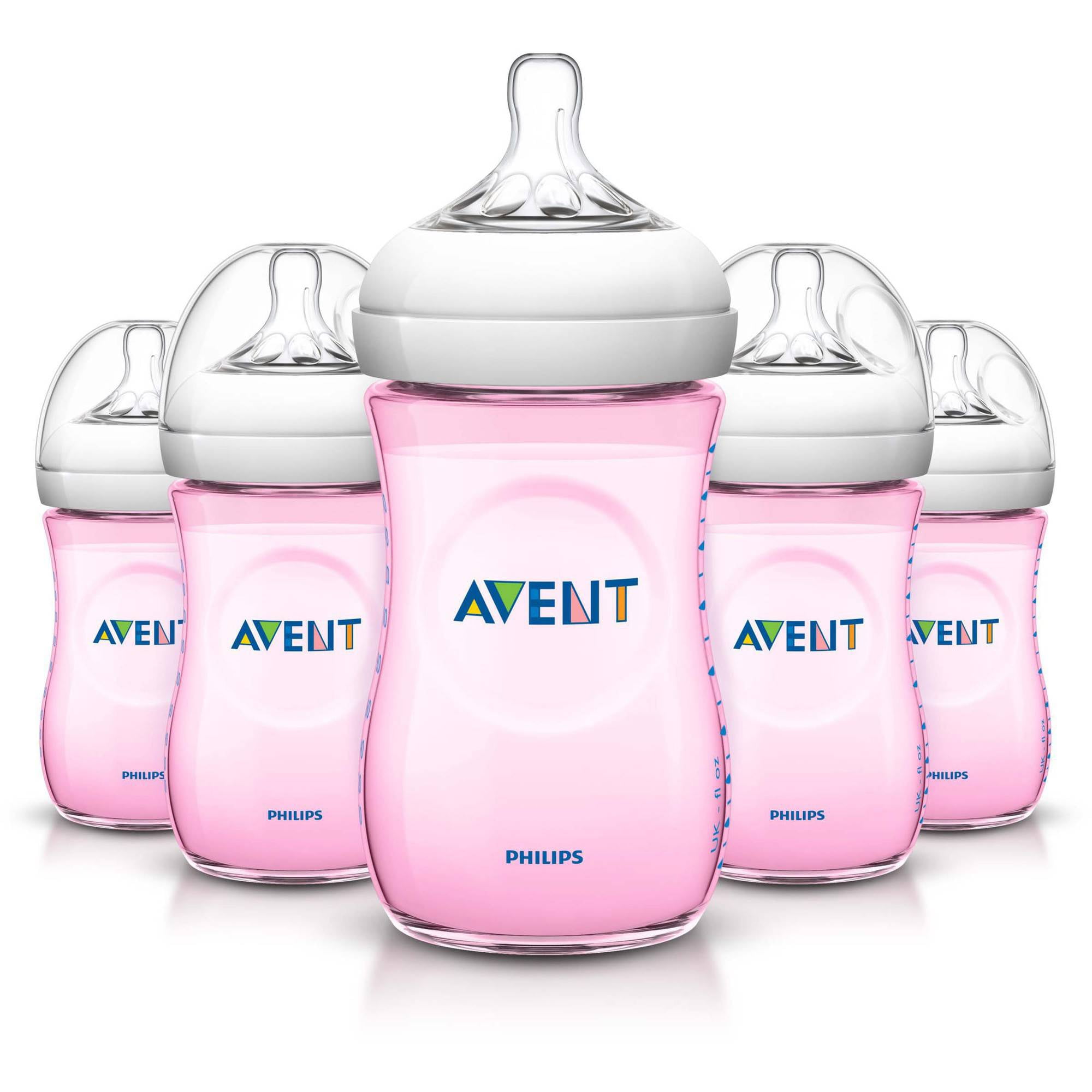 pink avent baby bottles