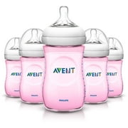 Philips Avent Natural BPA-Free Baby Bottles - 9oz, Pink, 5 Pack