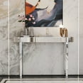 thumbnail image 6 of Wisfor Vanity Mirrored Console Table Entryway Storage Table Sofa Makeup Table, Silver 47.2"x12.6"x31.5", 6 of 13