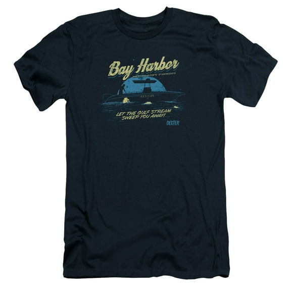 Dexter Moonlight Fishing Adult 30/1 T-Shirt Navy