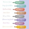 thumbnail image 6 of Meiiso Glitter Highlighter, Chisel Point, Sparkly Markerd, Cheap Multiple Color Combinations, 6 Count, 6 of 7