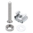 thumbnail image 1 of Uxcell Rack Mount Cage Nut, Carbon Steel Rack Screws for Server Cabinets and Audio Equipment M5 x 35mm, 1 of 7