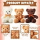thumbnail image 4 of HyDren, paquete de 12 ositos de peluche de 30 cm con pajaritas, 4 of 7