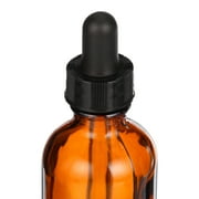 Amber Glass Bottle - 2 fl oz w/ Glass Dropper - Pack of 2