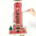 thumbnail image 6 of Wooden 3D Christmas Fireplace Advent Calendar with Santa Chimney Design, 24 Days Countdown Calendar for Kids & Families, Festive Holiday Decor & Unique Wooden Gift for Christmas Season, 6 of 6