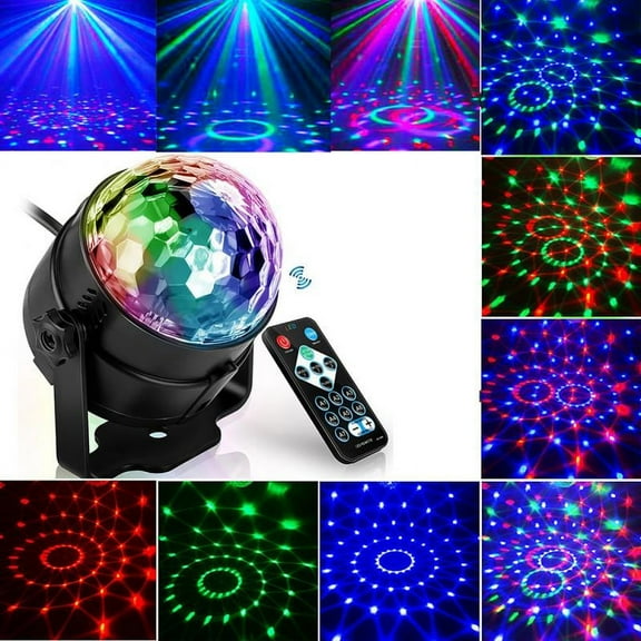 Ball Stage Lights Strobe RGB LED KTV Party Decors with Remote Control