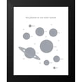 thumbnail image 2 of Straatsma, Leah 12x14 Black Modern Framed Museum Art Print Titled - Planets in Solar System, 2 of 5