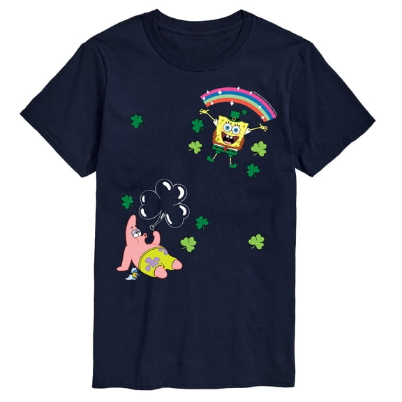 SpongeBob SquarePants -  St. Paddy's Faux Multi - Men's Short Sleeve Graphic T-Shirt