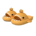 thumbnail image 1 of High-quality Sharkicks Basic - Tiger Figurine Shark Slides Yellow Shark Slides Slippers Super Soft Comfy Anti-slip, 1 of 4