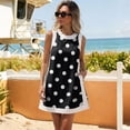 thumbnail image 5 of Short Sets Women 2 Piece Outfits Summer Crew Neck Tank Top and Shorts Set Sleeveless Cute Matching Sets Lounge Wear Black 2XL, 5 of 7