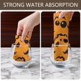 thumbnail image 6 of 4 Pcs Funny Kitchen Towels,Pumpkin Bat Halloween Pattern Microfiber Dish Towels,Kitchen Tea Towels,Kitchen Towel Set (18" X 26"), 6 of 7