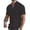 Black, variant on Yifymode Men's Mandarin Collar Linen Henley Shirt, Short Sleeve Chest Pocket Comfort Casual Top Black L
