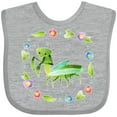 thumbnail image 3 of Inktastic Praying Mantis with Flowers and Leaves Boys or Girls Baby Bib, 3 of 4