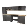 thumbnail image 6 of Pemberly Row 7-Piece Engineered Wood Corner Garage Cabinet Set in Gray, 6 of 8