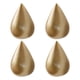 thumbnail image 1 of Naiovety Ganchos de gota de agua modernos, colgador de abrigos creativo montado en la pared, decoración de pared, construcción robusta, 4 Decoración del hogar oro l, 1 of 6