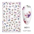 thumbnail image 1 of Abstract Face Nail Stickers Flower Leaf Butterfly Letter Color Block Decals Gel Polish Sliders Summer Spring Decor, 1 of 3