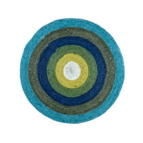 Oussum Hand Woven Natural Jute Area Rug Multicolor Round Indoor Home Décor Area Runner Online