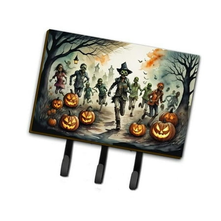 Zombies Spooky Halloween Leash or Key Holder 6 in x 9 in