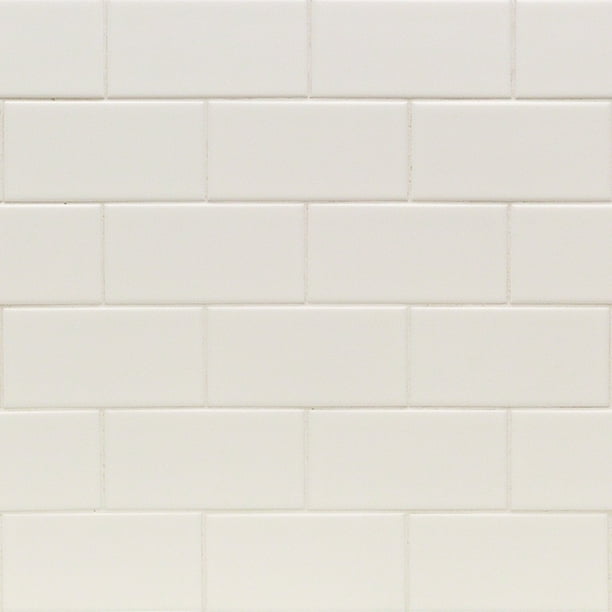 Bond Tile Core White 3 in. x 6 in. Matte Ceramic Subway Wall Tile (54 ...