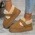 thumbnail image 2 of Nouvelles Chaussures Boken d'Hiver de Luxe pour Femmes, Peluche, Mode Rétro, Chaussures Bean en Coton, Pantoufles à Semelle Plate pour Femmes, Bottes à Plateforme pour Femmes, 2 of 5