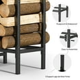 thumbnail image 3 of 4ft Firewood Rack, Outdoor Heavy Duty Metal Rack, Adjustable Storage Rack, 3 of 5