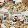 thumbnail image 5 of Kitchen Mats for Floor 3x5 Ft, Sunflower Gnomes Non Slip Area Rugs for Kitchen Bedroom Entryway, Spring Eucalyptus Floral Orange Plaid Washable Carpet Runner Rug Floor Mats for Bedroom Home Decor, 5 of 8