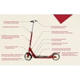 thumbnail image 7 of Machrus Scooride Jiffi J-40 Premium Folding Adult Kick Scooter - Red, 7 of 7