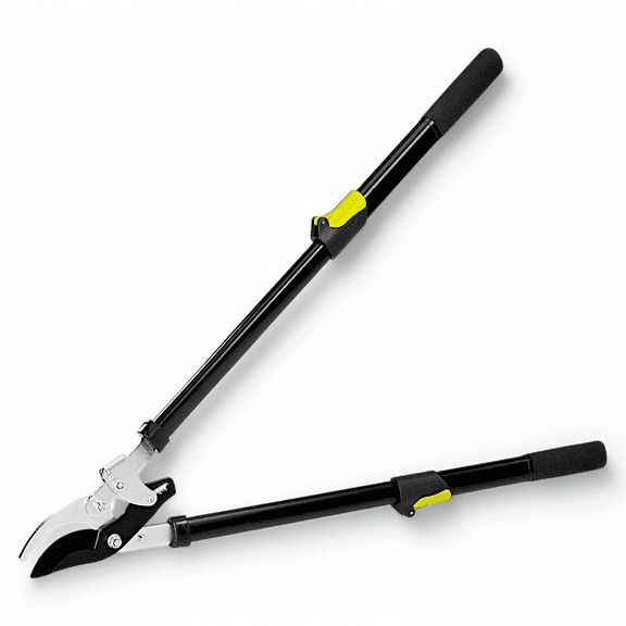 ONE STOP GARDENS Long-Reach Ratcheting Bypass Lopper with Telescoping Handles, High-Carbon Steel Blade for 1-3/4" Cut Capacity