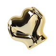 thumbnail image 2 of Figura de cerámica con forma de corazón, romántica, para decoración del hogar, manualidades, escultura y adorno. Oro sin mano, 2 of 9