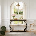 thumbnail image 2 of Fnova 41.3" Industrial Console Table, 3-Tier Entryway Table with Arched Metal Frame, Storage Shelves, Easy Assembly, for Living Room, Hallway, 2 of 18