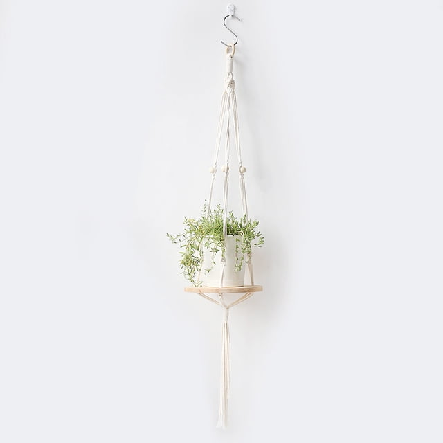 Colgador de plantas-estante colgante para macetas de interior-soporte decorativo para macetas-decoración del hogar para suculentas y cactus