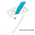 thumbnail image 4 of Ceramic Knife 7" Rustproof Vegetable Cleaver Knife Nakiri Lightweight Kitchen Paring Knife with Cover Chopping Knife Slicing Cutter, 4 of 8