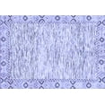 thumbnail image 1 of Ahgly Company Machine Washable Indoor Rectangle Abstract Blue Modern Area Rugs, 2' x 5', 1 of 4