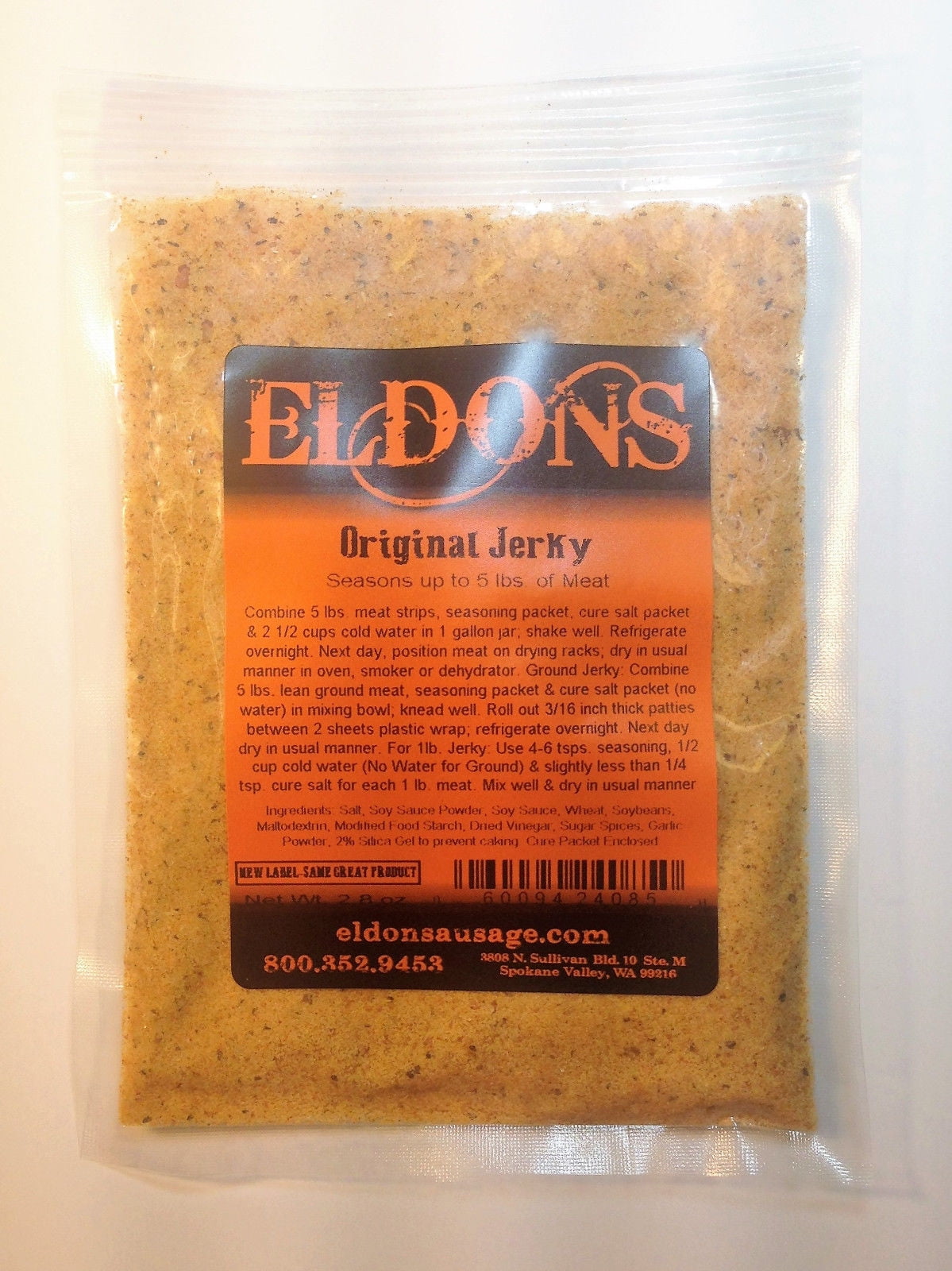 Original Jerky Seasoning Spice with Cure Seasons 5 Pounds of Meat