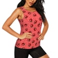 thumbnail image 2 of Haiem Ladybugs On Red Polka Dot Printed Women's Workout Tank Top, Quick-Dry Sleeveless Gym Shirt, Breathable Lightweight Athletic Top for Running, Yoga, and Casual Wear-Large, 2 of 7