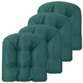 thumbnail image 1 of Gymax 4 Pcs Patio Dining Chair Cushions U-Shaped Chair Pads Non-Slip Bottom Green, 1 of 9