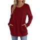 thumbnail image 5 of Camisas de maestra,Camiseta informal para mujer, manga corta, cuello redondo, poliéster, estampado, largo regular, para uso diario y en casa, sopatenor, 5 of 8